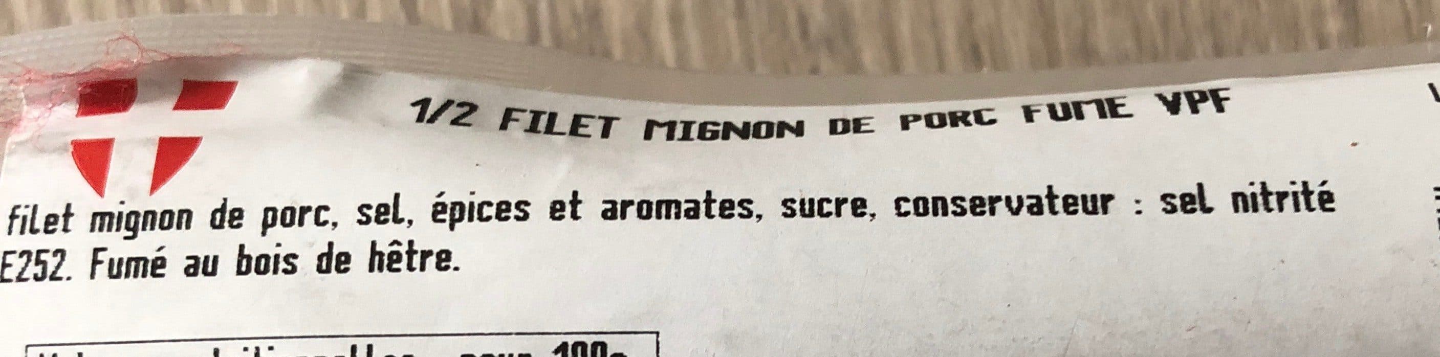 Open Food Facts Filet mignon de porc fumé packshot