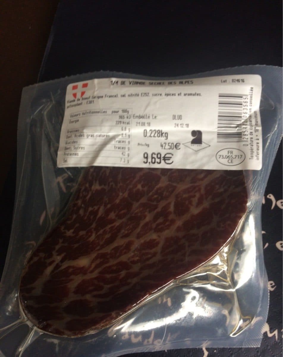 Open Food Facts Viande sechees des alpes packshot