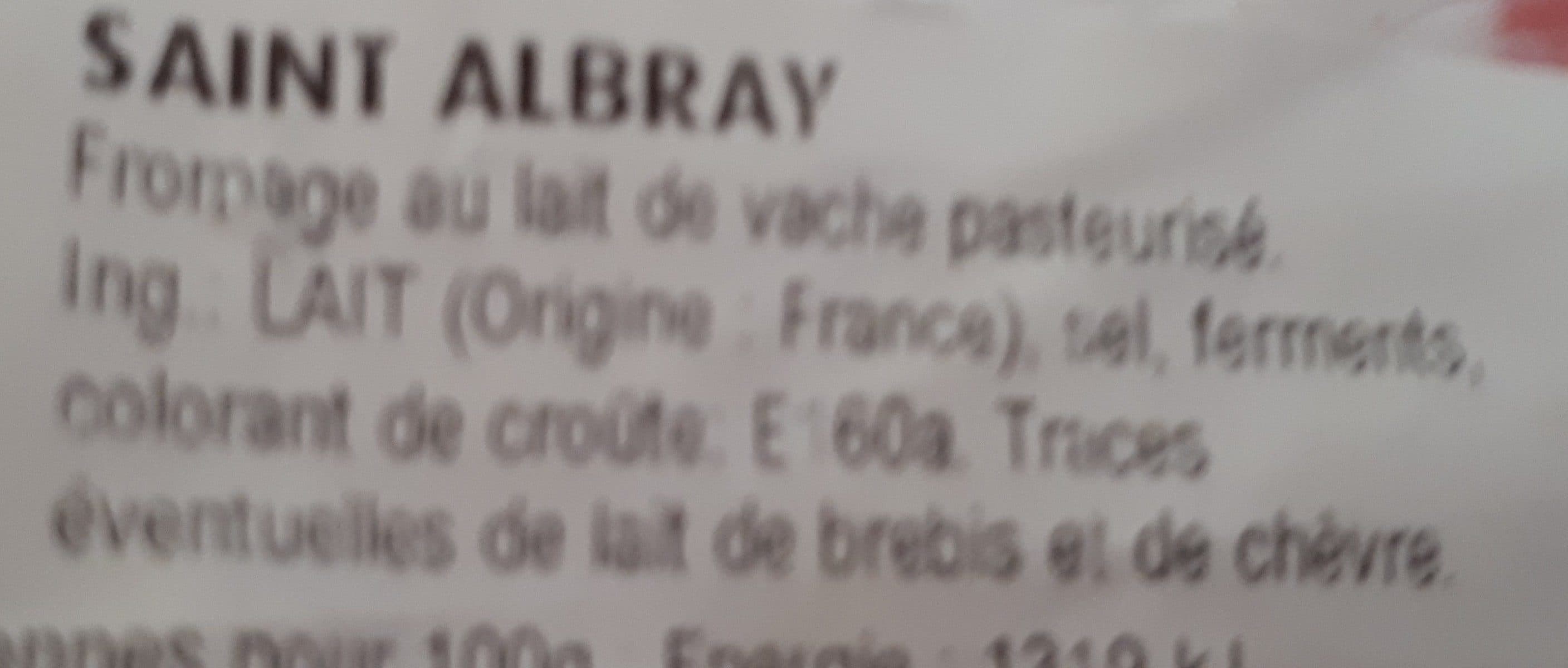 Saint Albray Fromage St Albray packshot