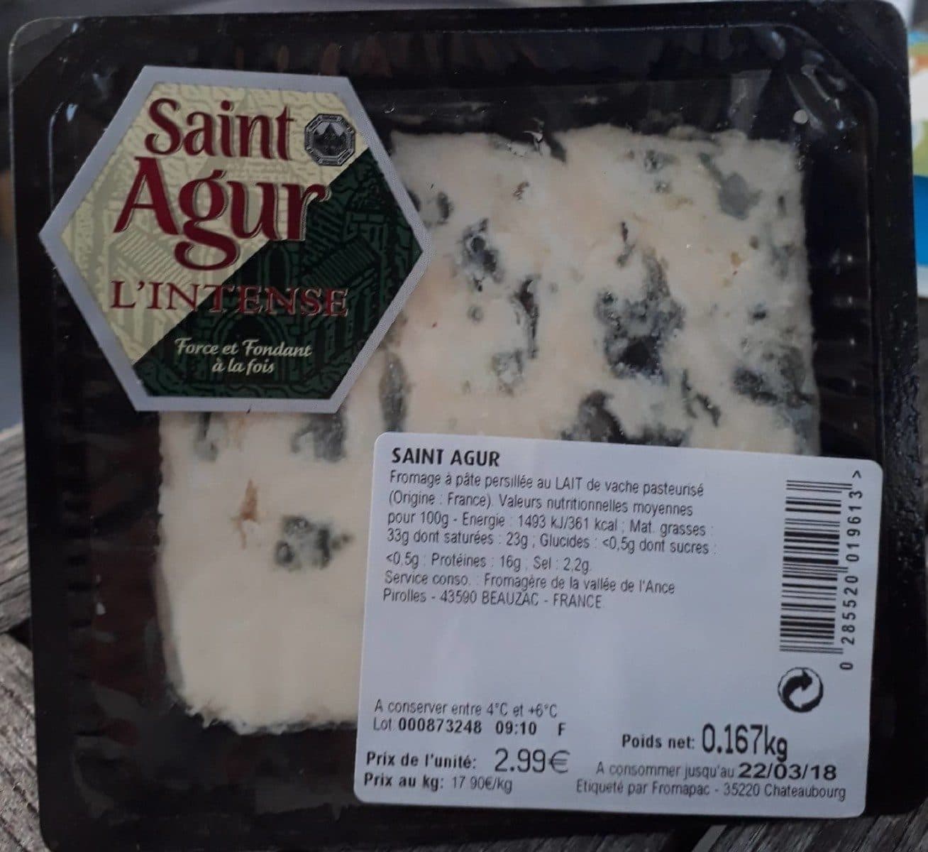 Saint Agur Saint Agur Intense packshot