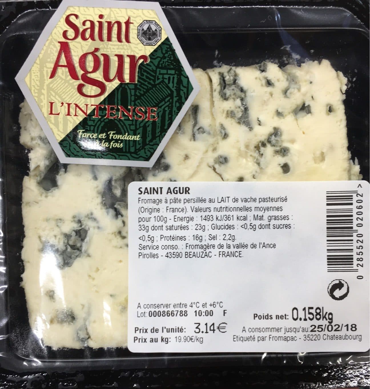 Saint Agur L’intense packshot