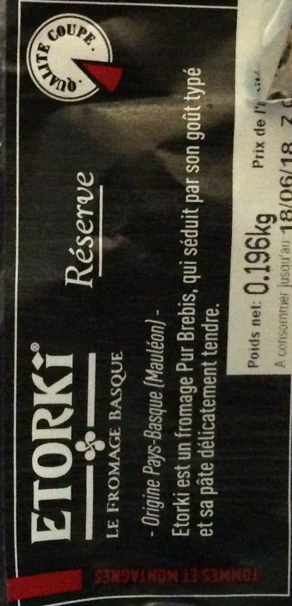 Open Food Facts Etorki packshot