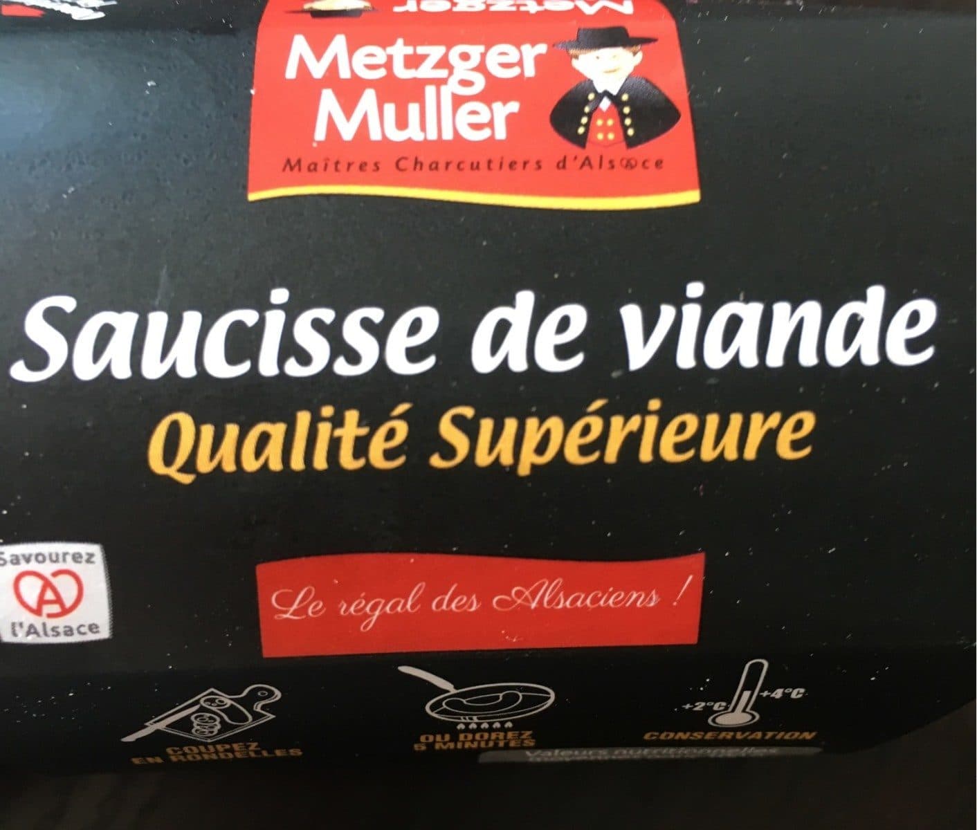 Open Food Facts Saucisse de viande packshot
