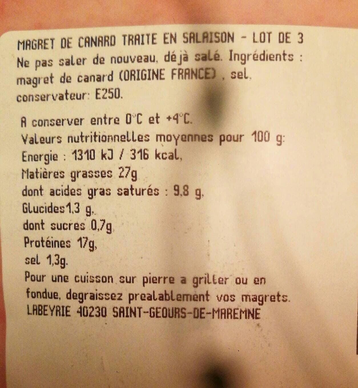 Labeyrie Magret de canard packshot