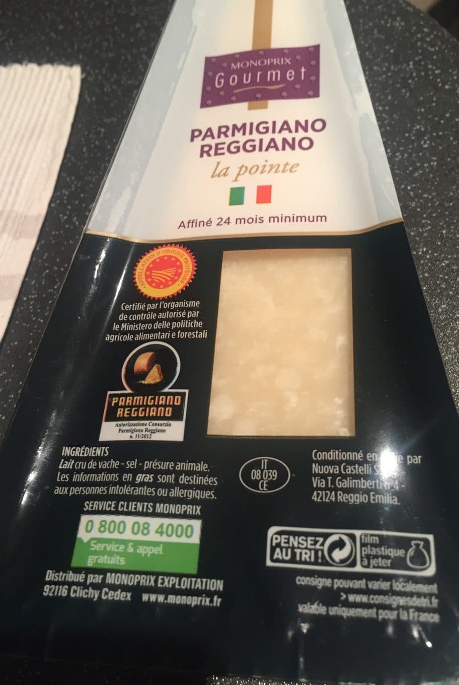 Monoprix Gourmet Parmigiano Reggiano packshot