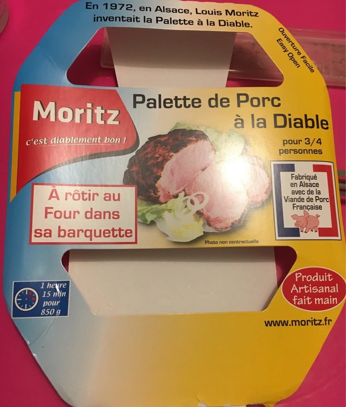 Moritz Palette de porc à la diable packshot
