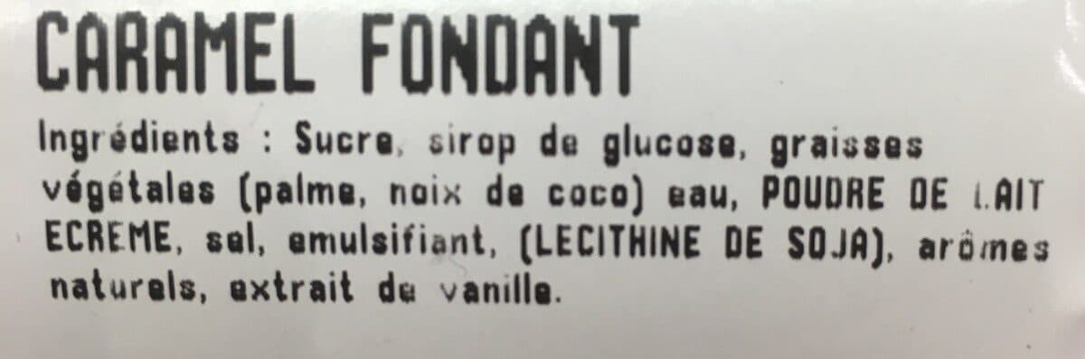 Open Food Facts Caramel fondant packshot