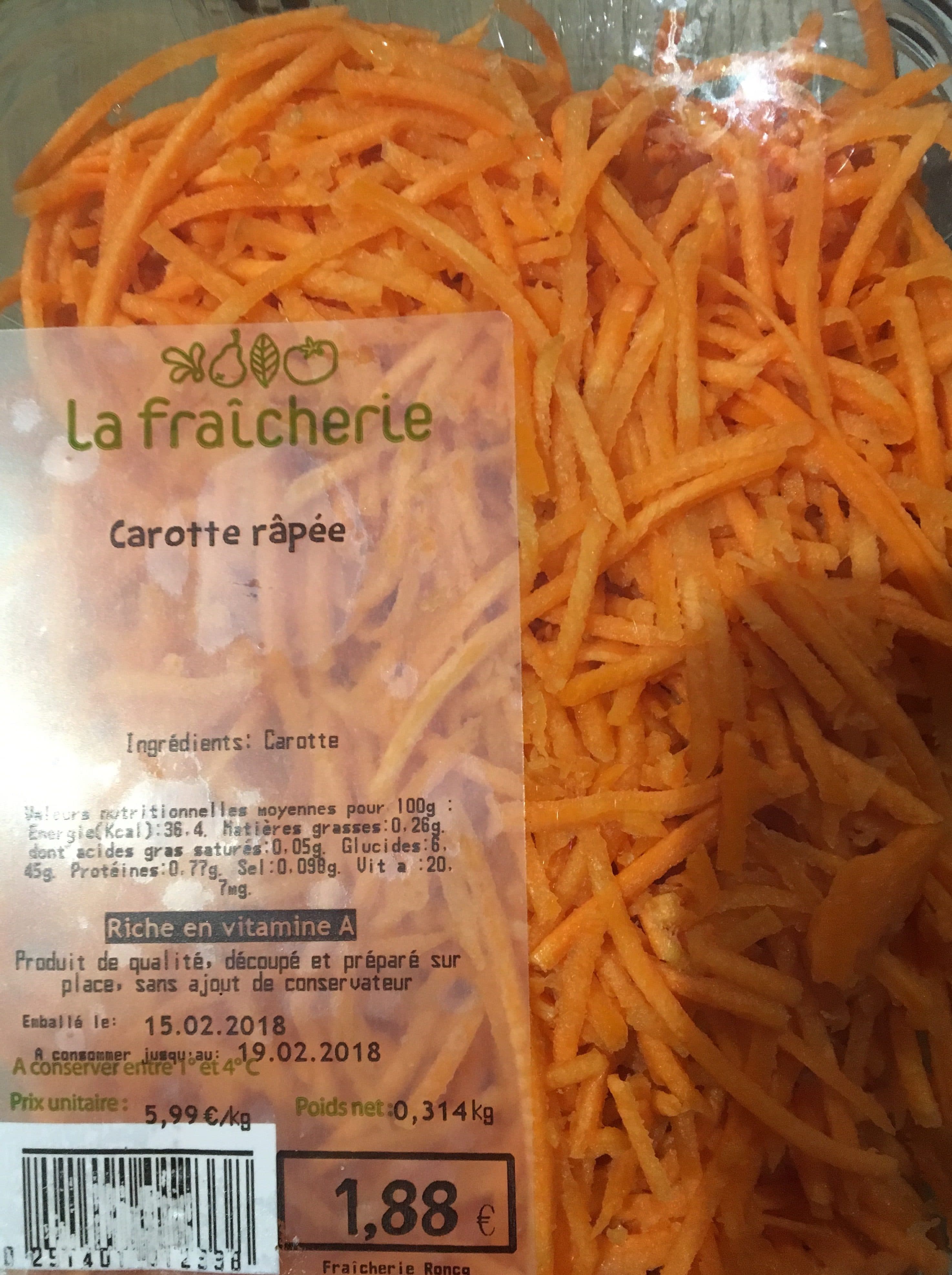 La Fraicherie Carotte rapée packshot