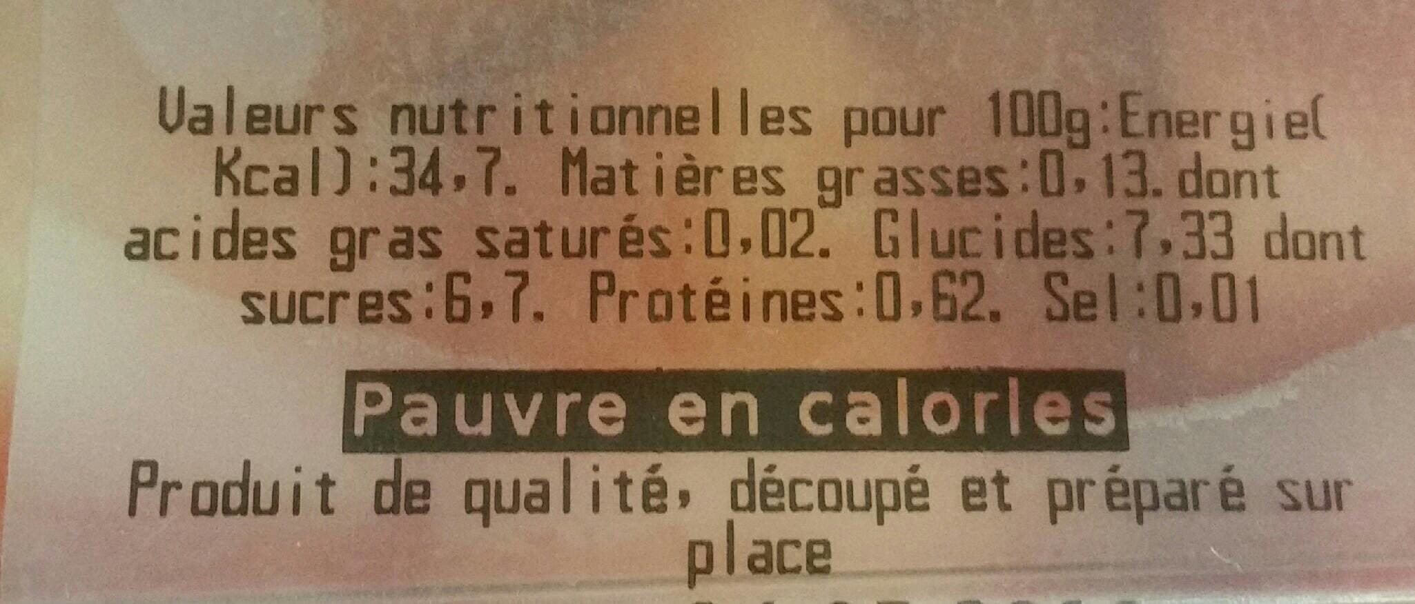 Open Food Facts Pastèque morceaux packshot