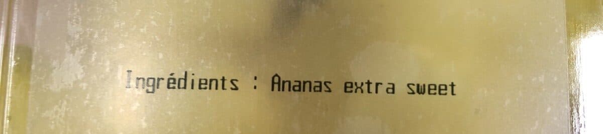 Open Food Facts Ananas en morceaux packshot