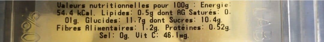 Open Food Facts Ananas en morceaux packshot