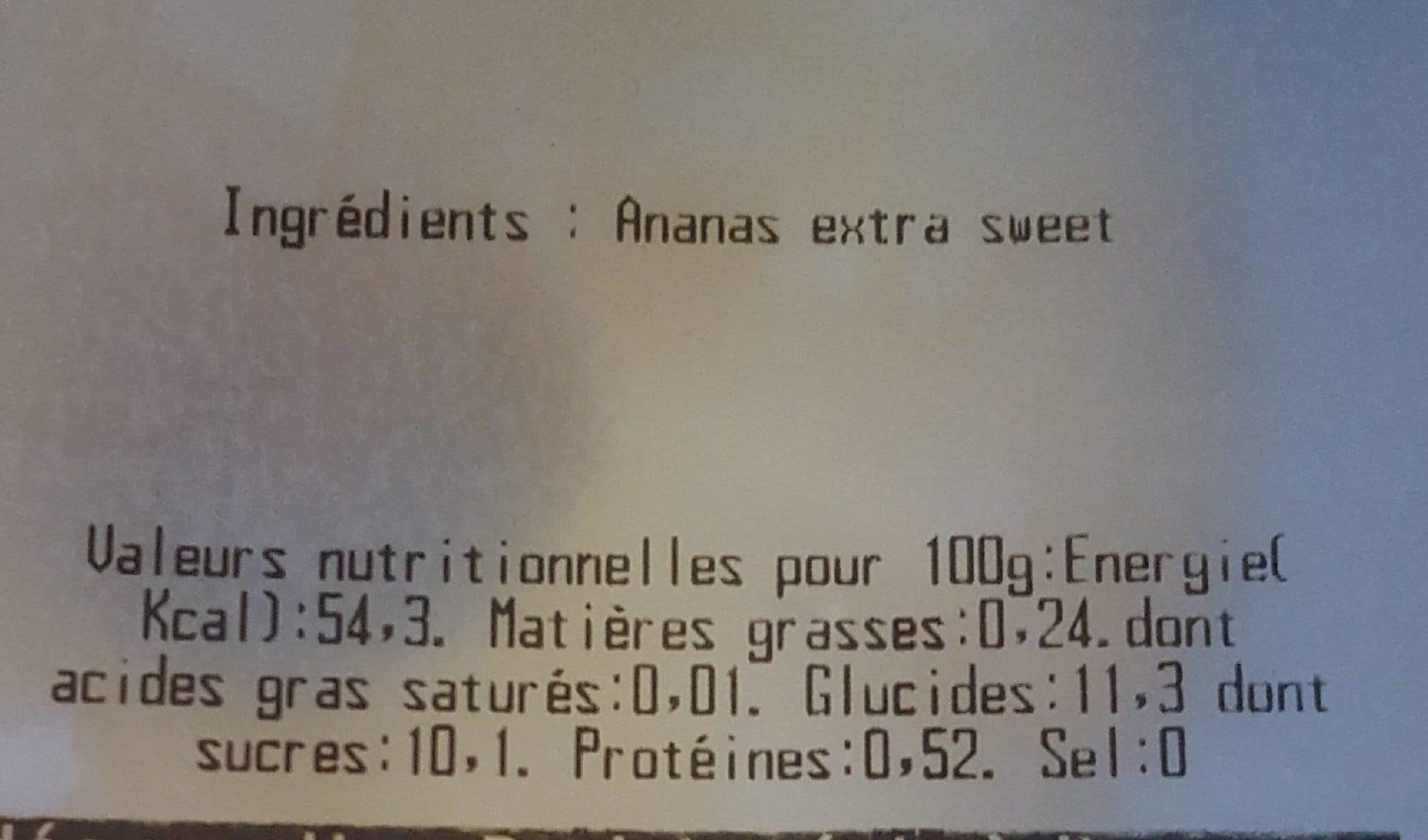 Open Food Facts Ananas packshot