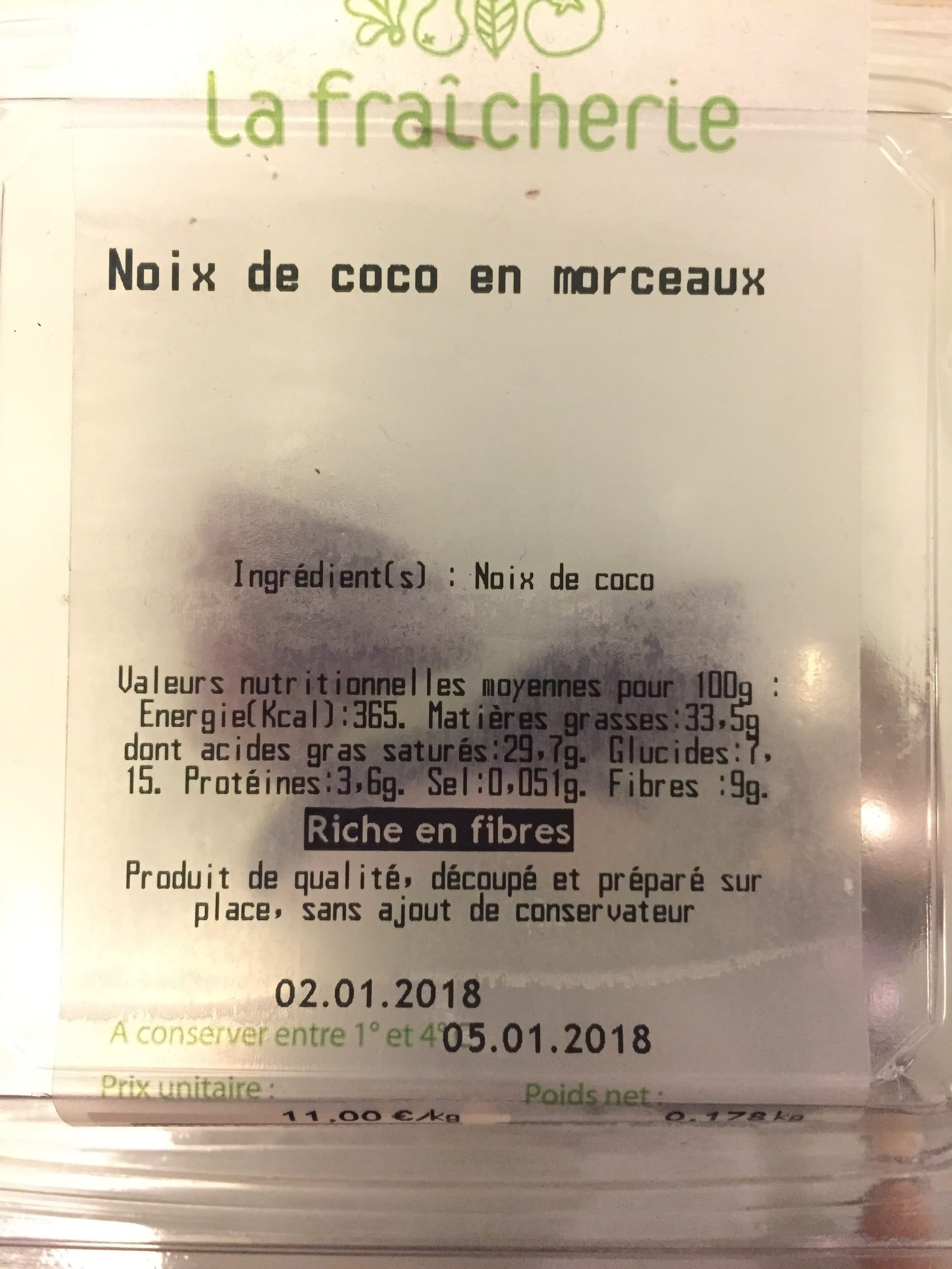 La Fraicherie Noix de coco en morceaux packshot