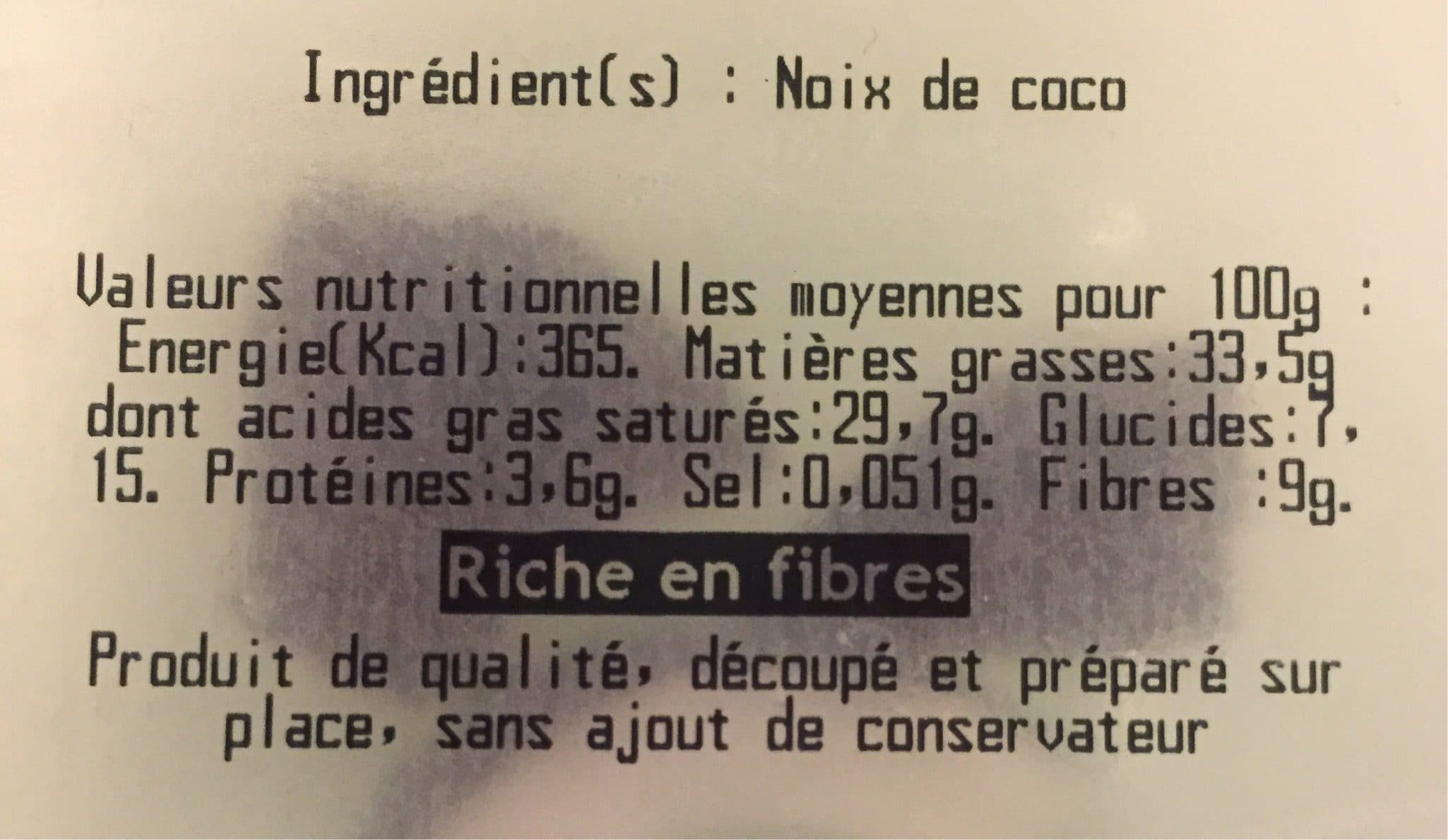 La Fraicherie Noix de coco en morceaux packshot