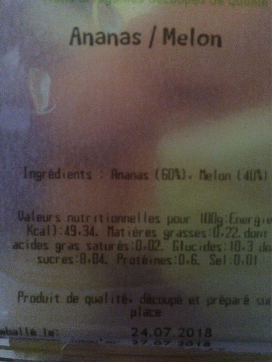 Open Food Facts Ananas/melon packshot