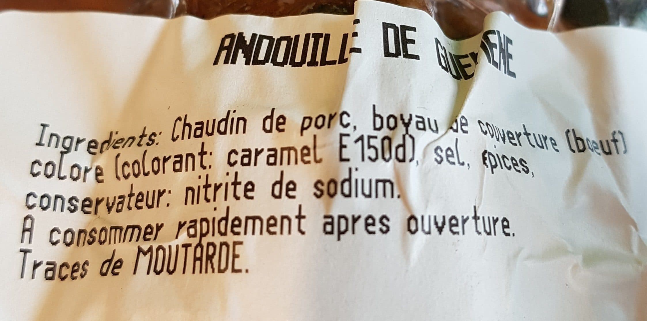 Open Food Facts Andouille de Guémené packshot