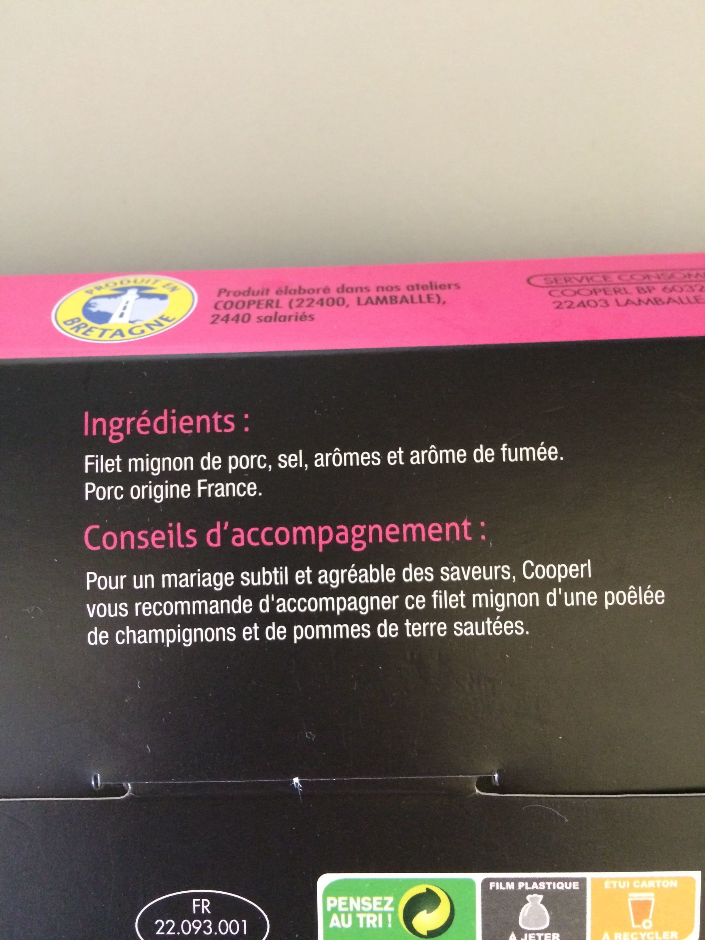 Cooperl Filet mignon de porc packshot