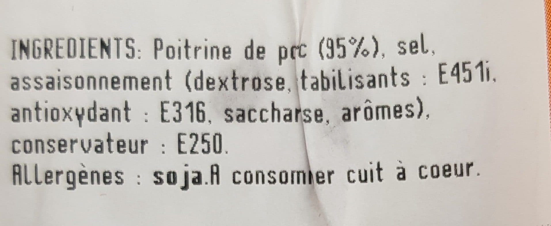 Salaison De Bourbon Poitrine fumée packshot