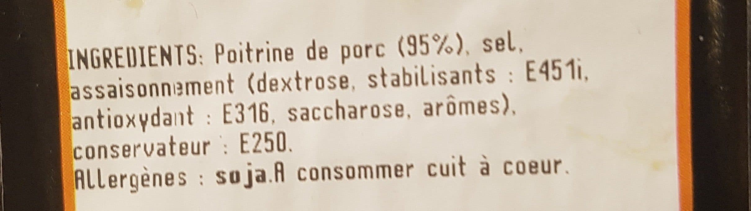 Open Food Facts Poitrine fumée packshot