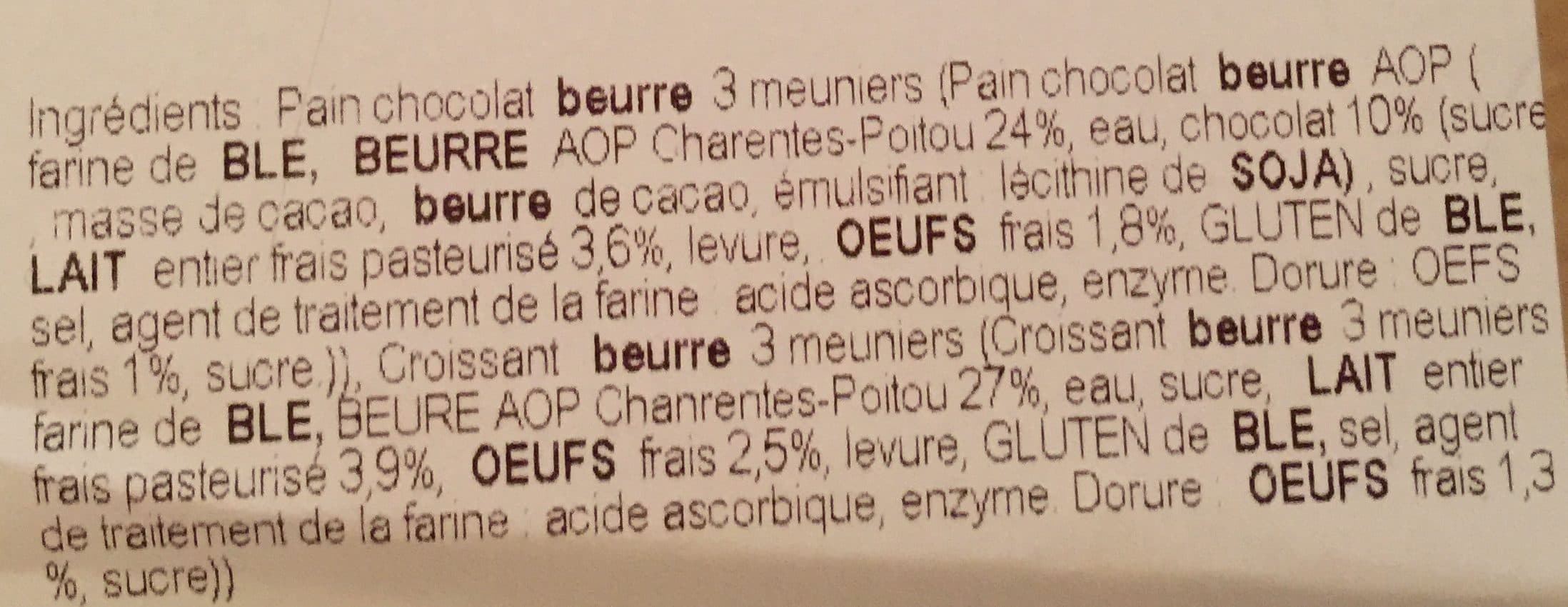 E.Leclerc Lot de 5 croissant + 5 pain au chocolat packshot