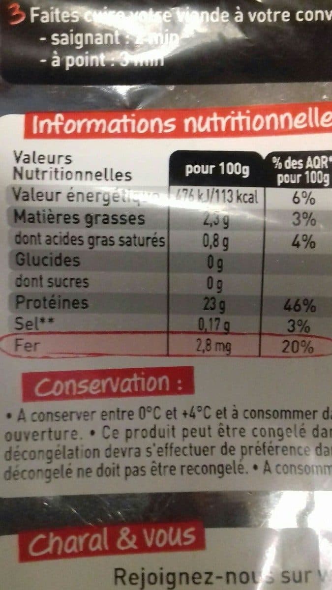 Charal 2 Tournedos dans le Filet packshot