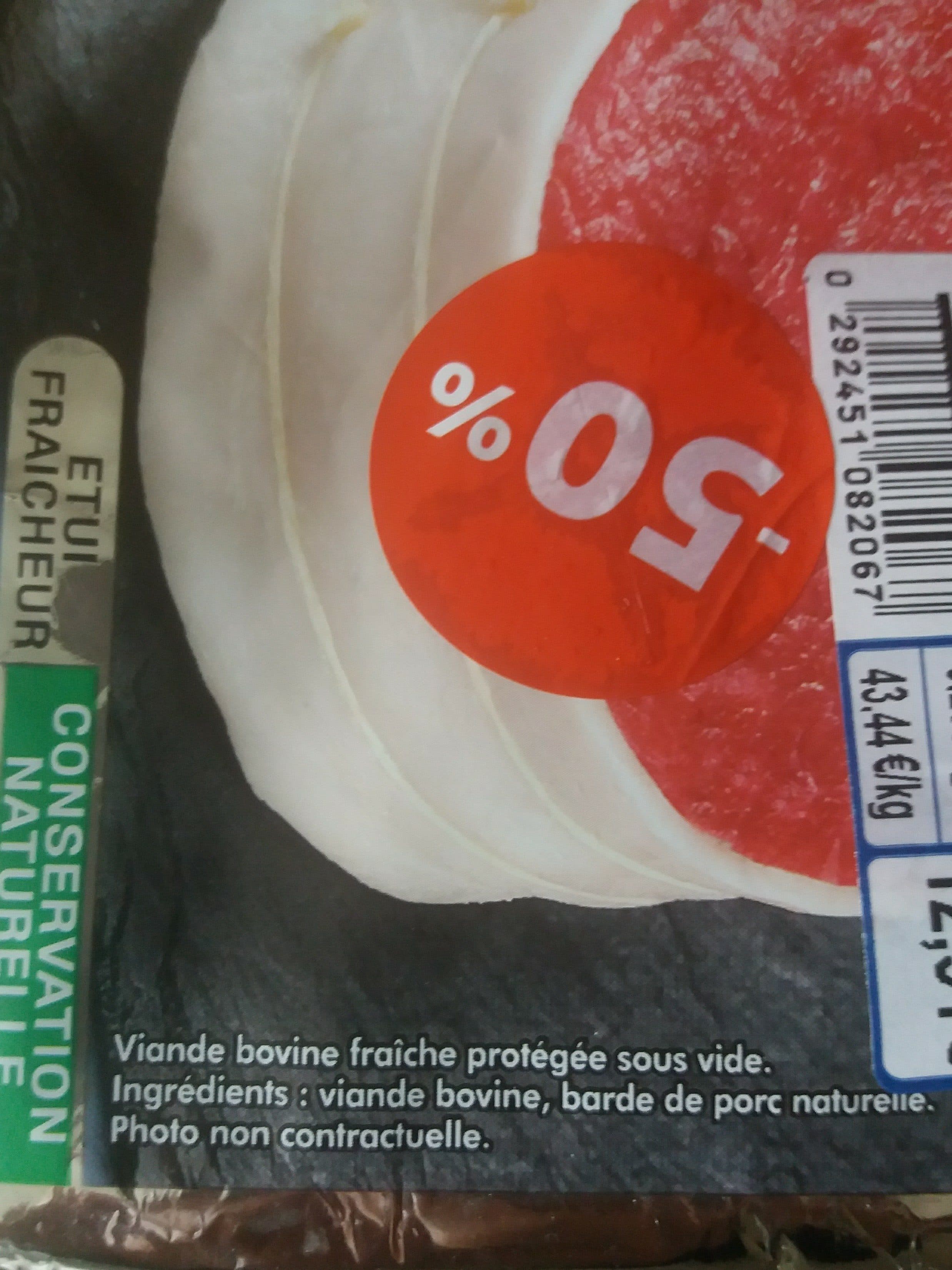 Charal 2 tournedos dans le filet packshot