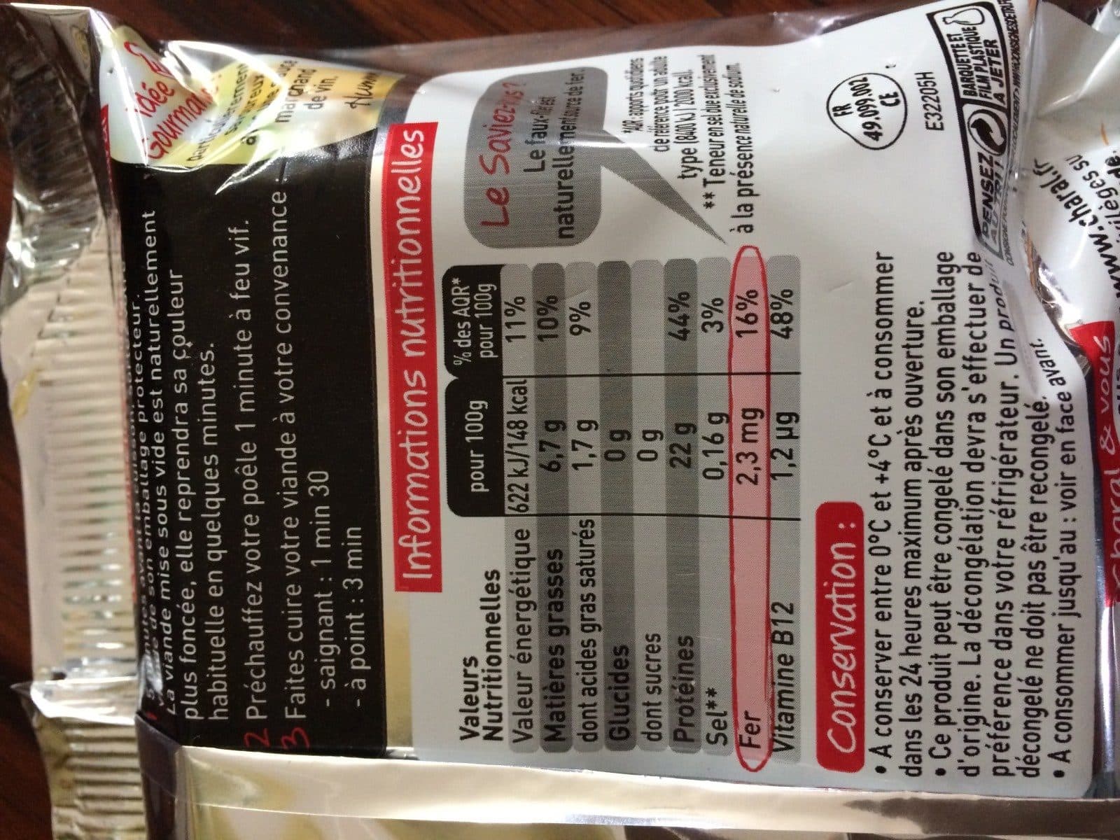 Charal Faux filet packshot