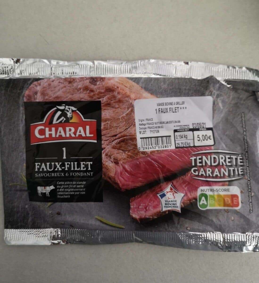Charal faux-filet packshot
