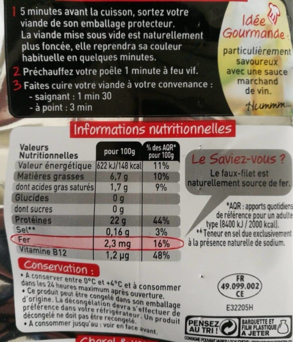 Charal 1 faux-filet persillé et savoureux packshot