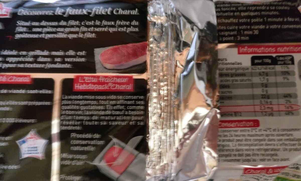 Charal Faux-filet packshot