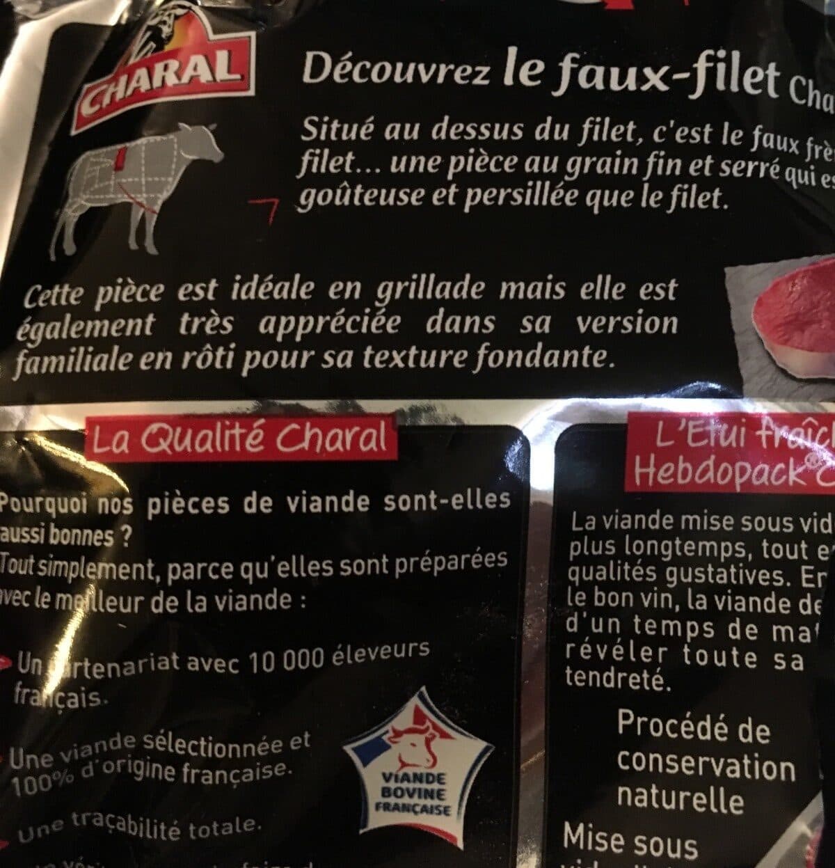 Charal Faux filet packshot