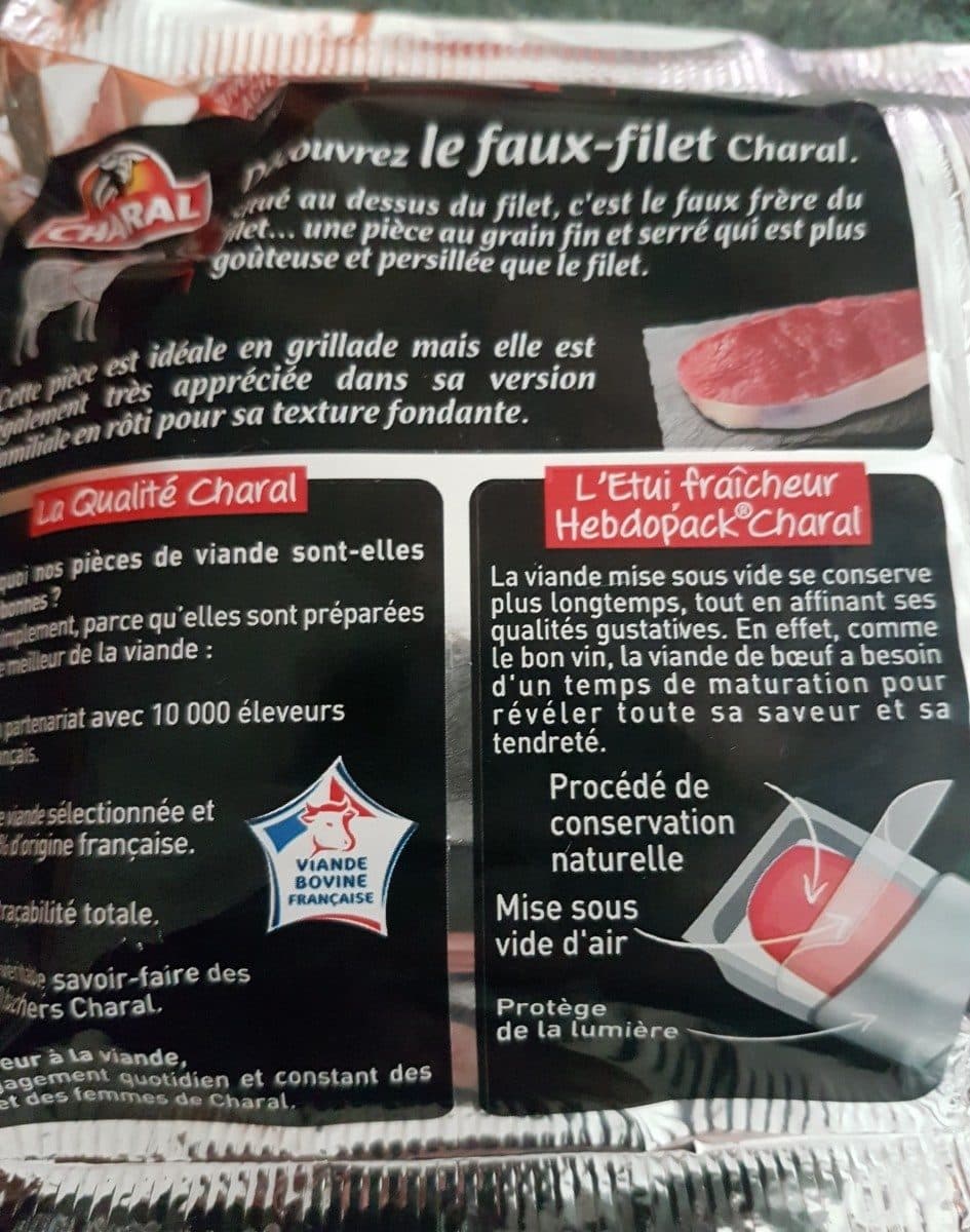 Charal Faux filet packshot
