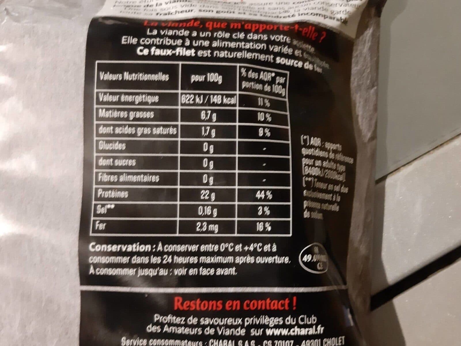 Charal Faux filet packshot