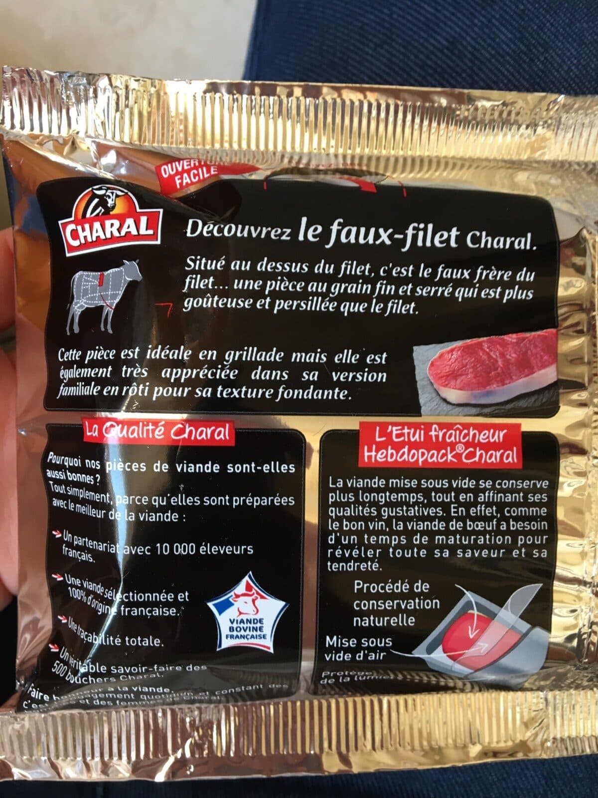 Charal Faux-filet packshot