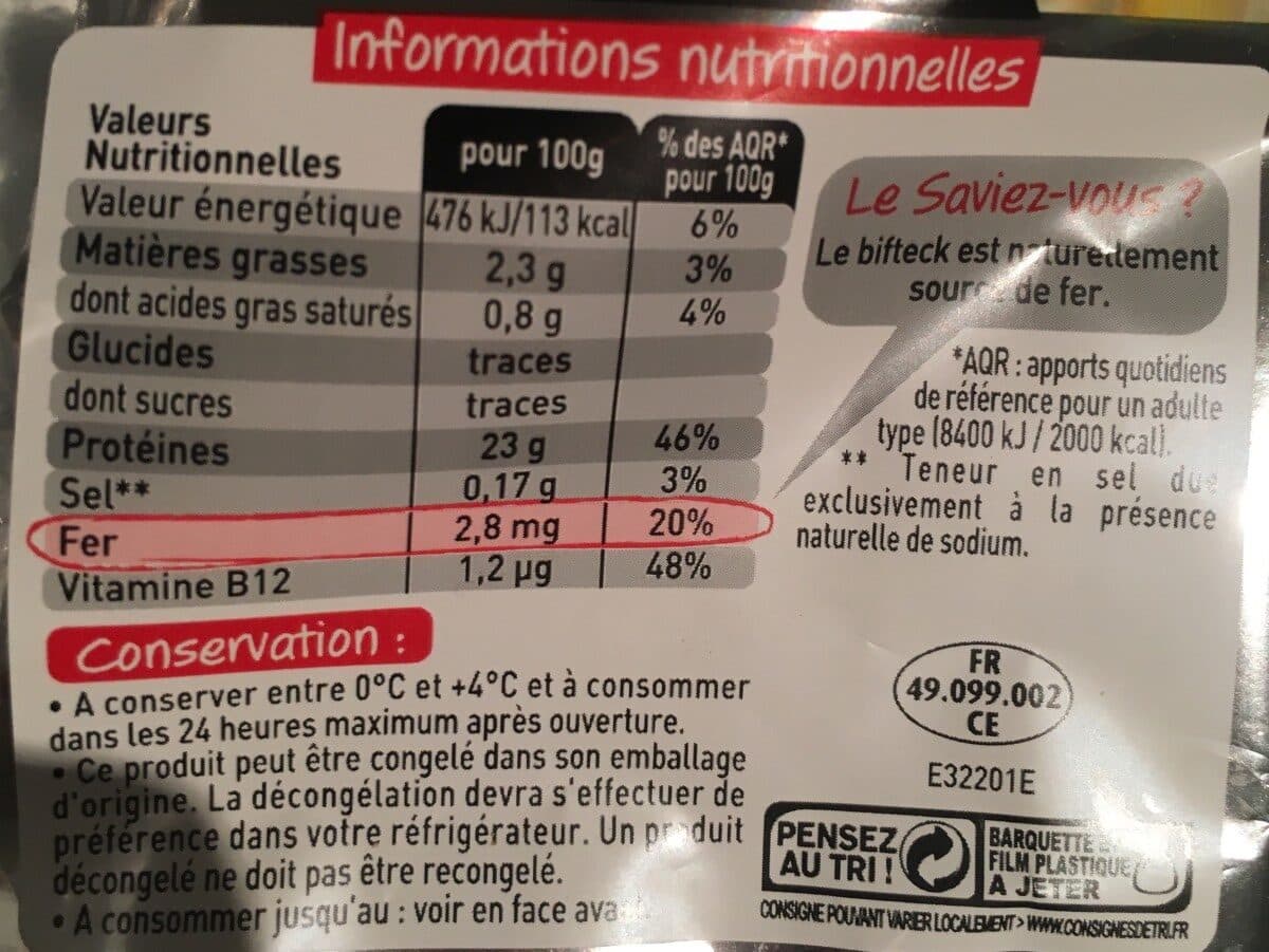Charal Un bifteck packshot
