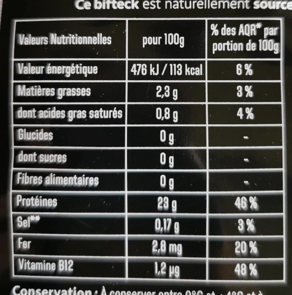 Charal Bifteck packshot