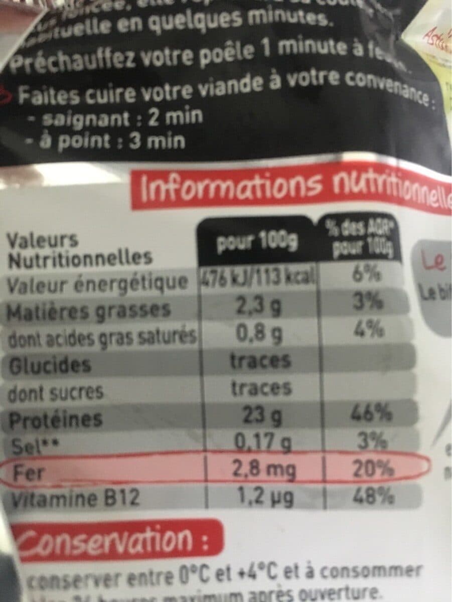 Charal Bifteck packshot