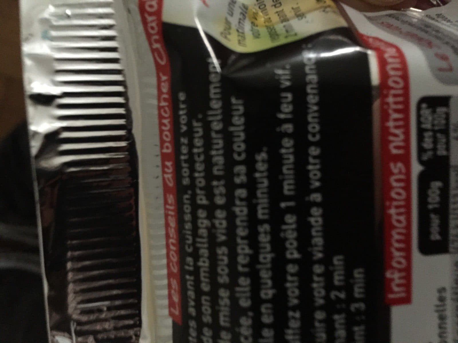 Charal Biftecks packshot