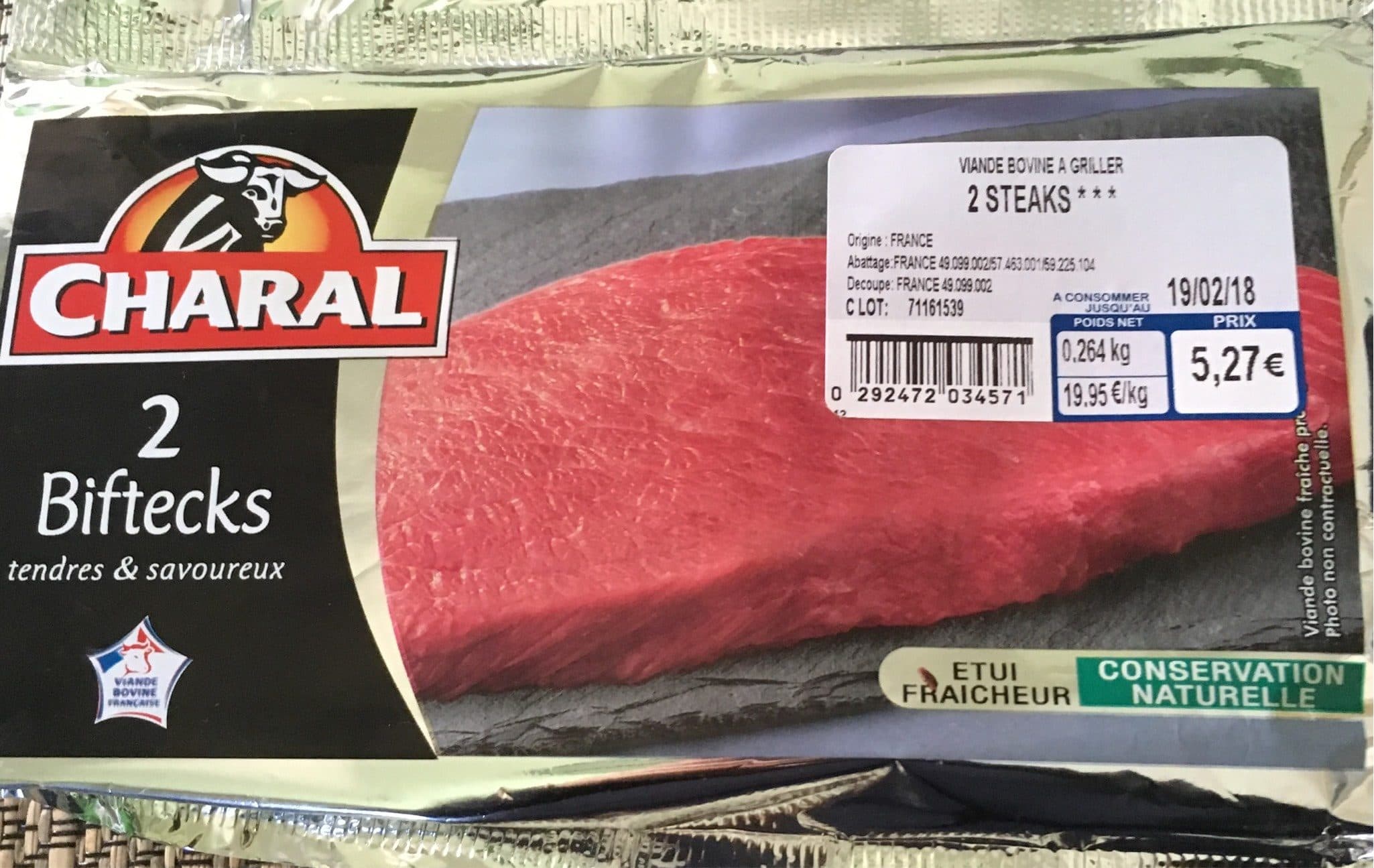 Charal Charal 2 Biftecks tendres & savoureux packshot