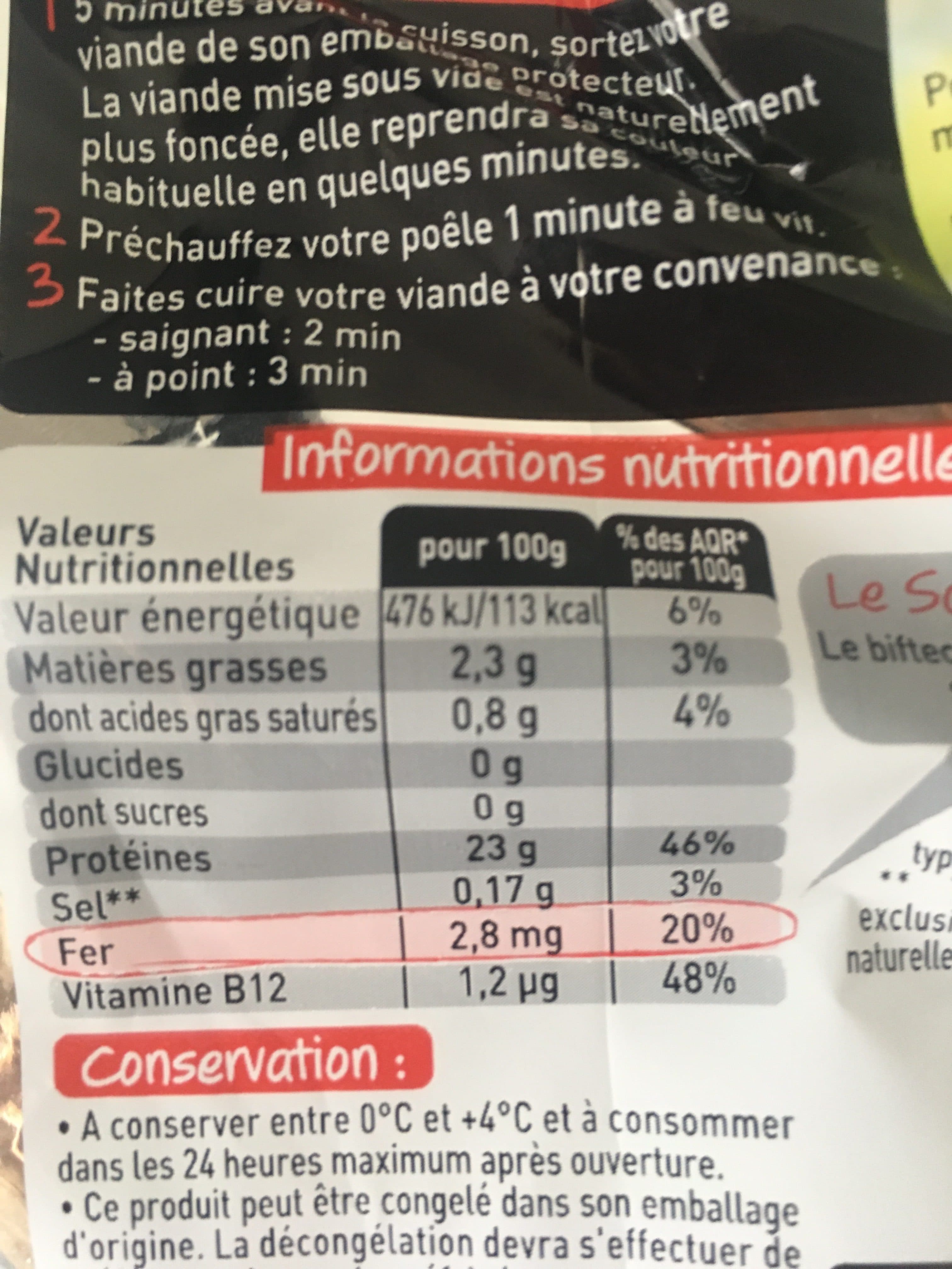 Charal Biftecks packshot