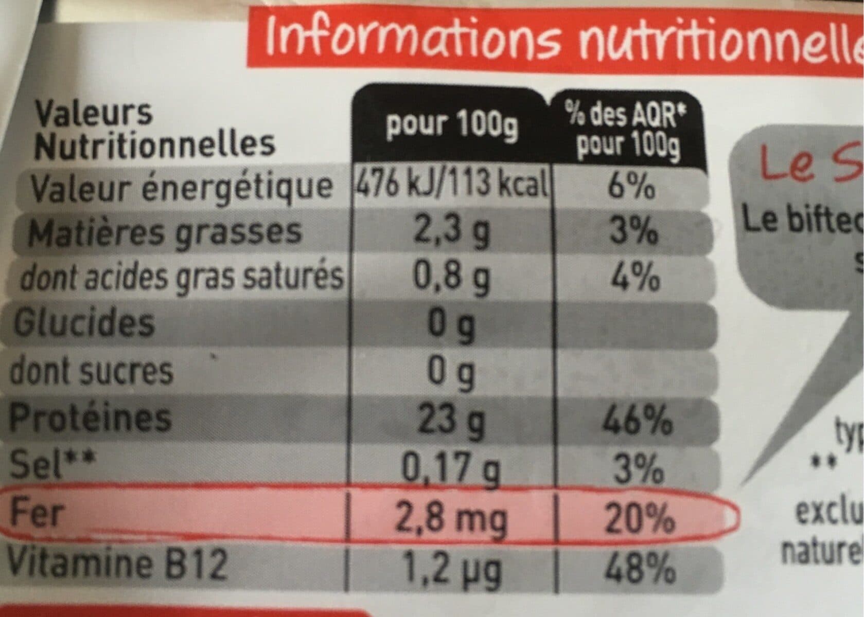Charal Biftecks packshot