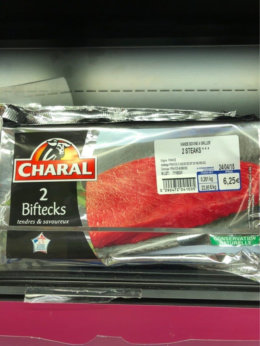 Charal Biftecks packshot
