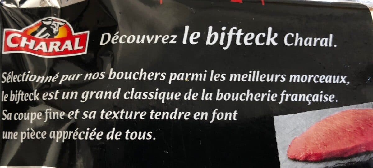 Charal 2 biftecks packshot