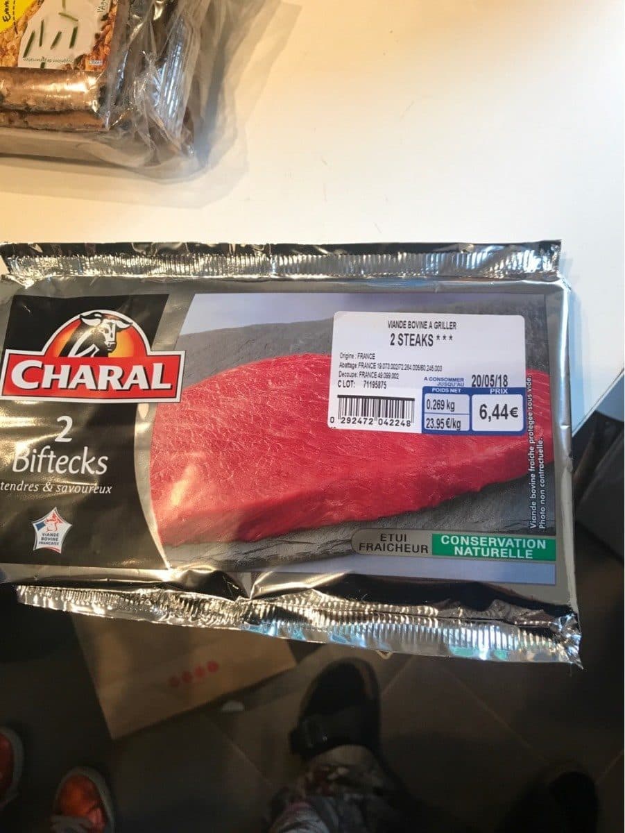 Charal Biftecks packshot