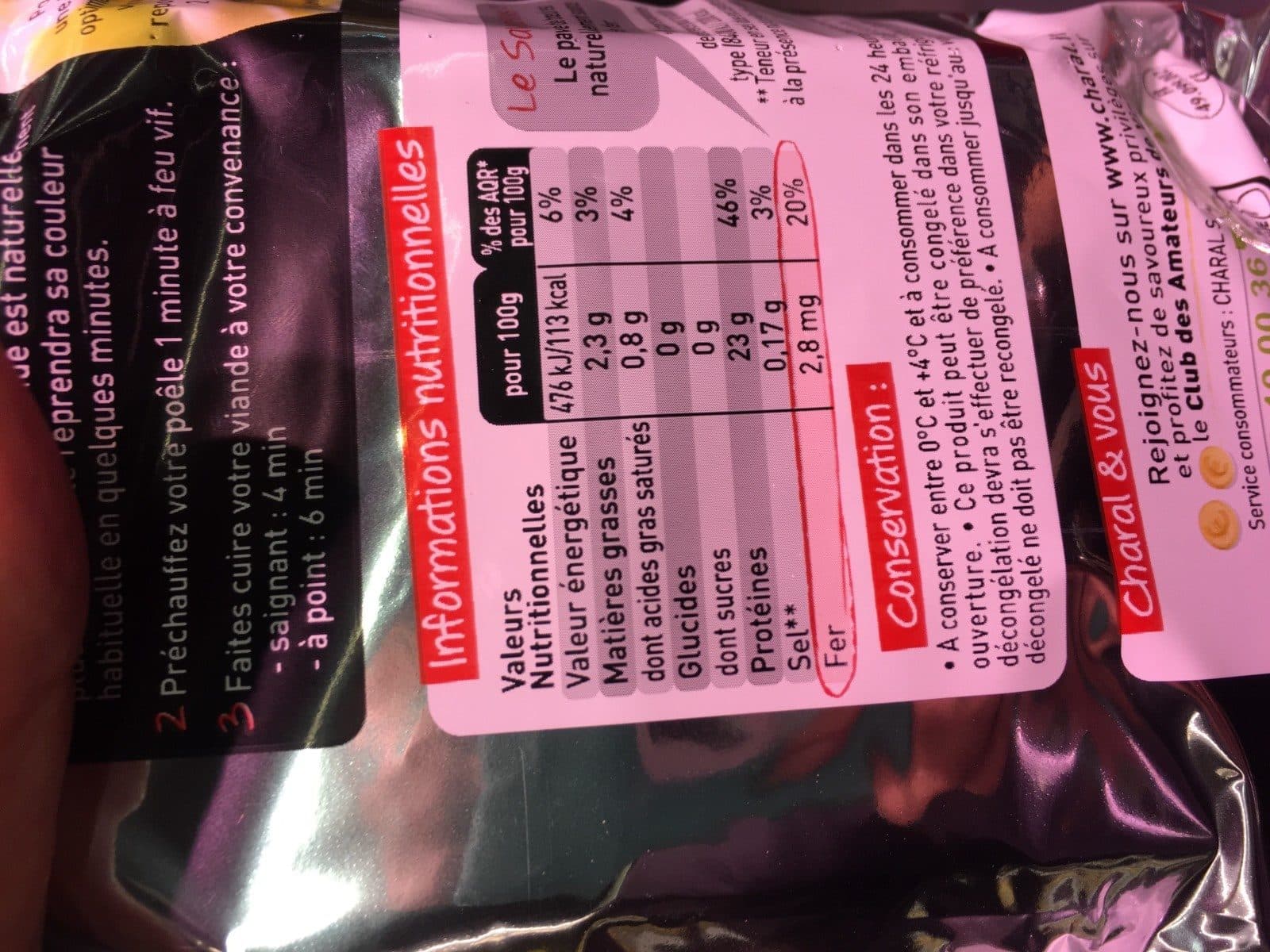Charal Paves de boeuf packshot
