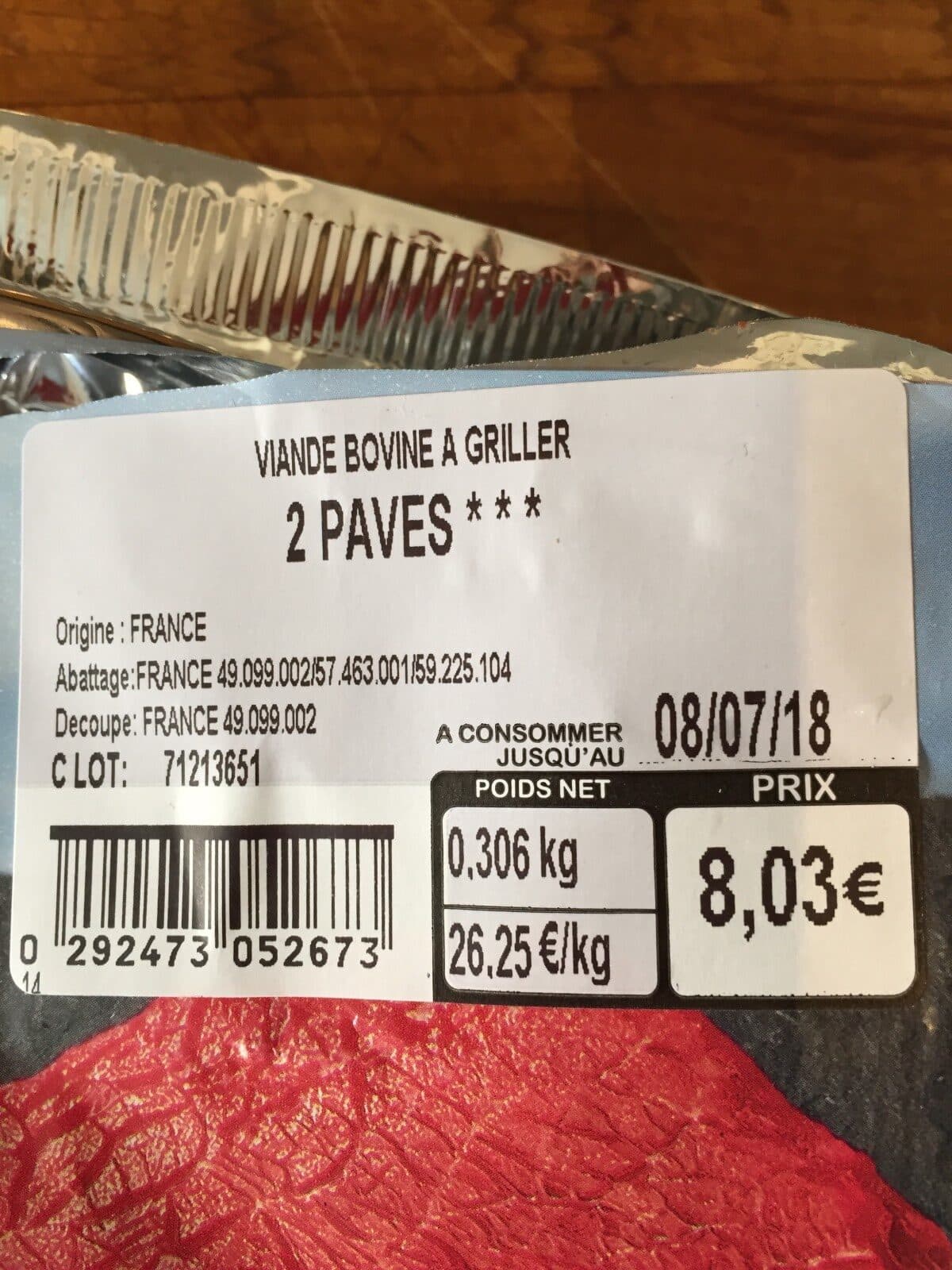 Charal Pave de boeuf packshot
