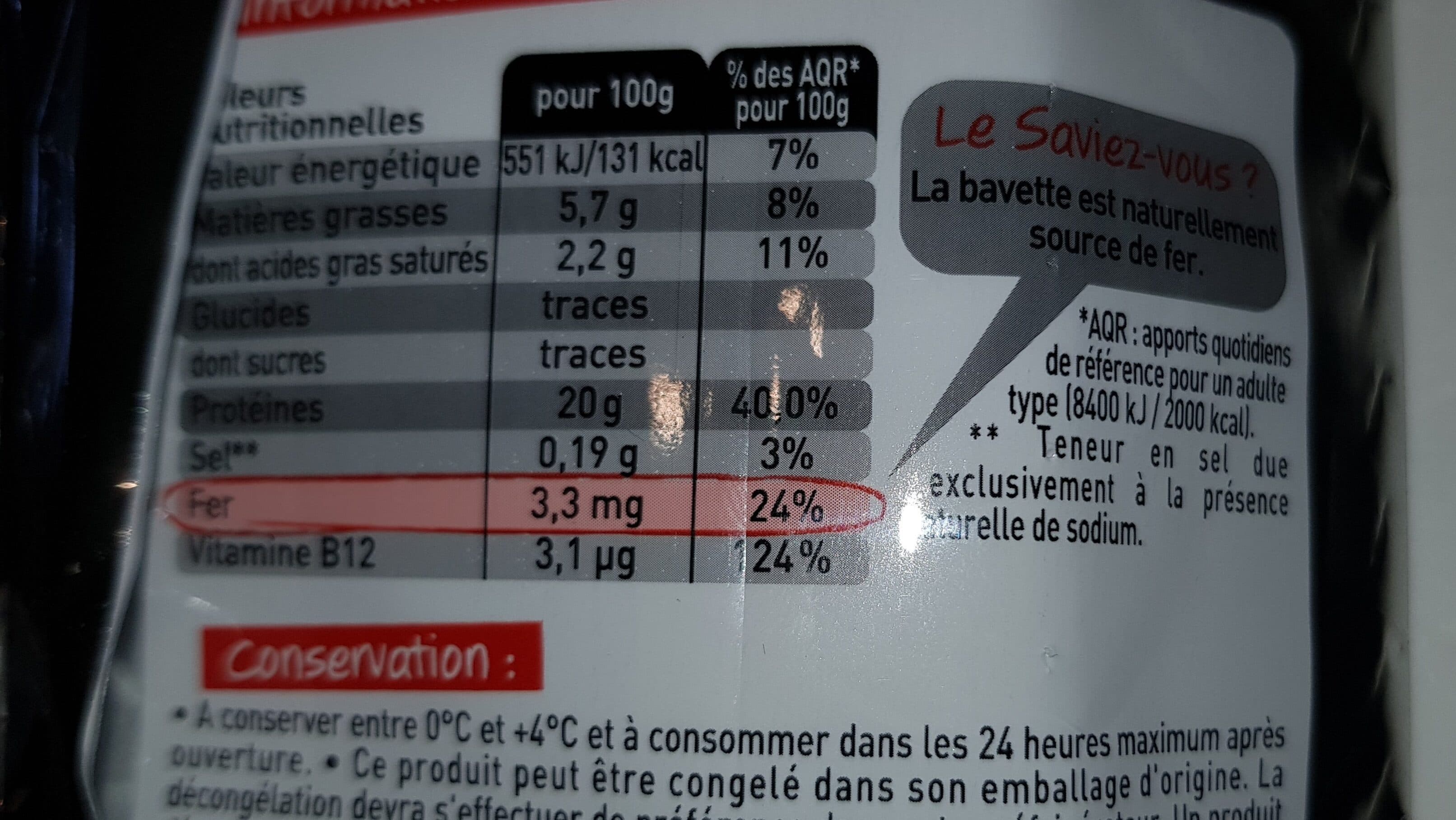 CHARAL Bavettes d'aloyau packshot
