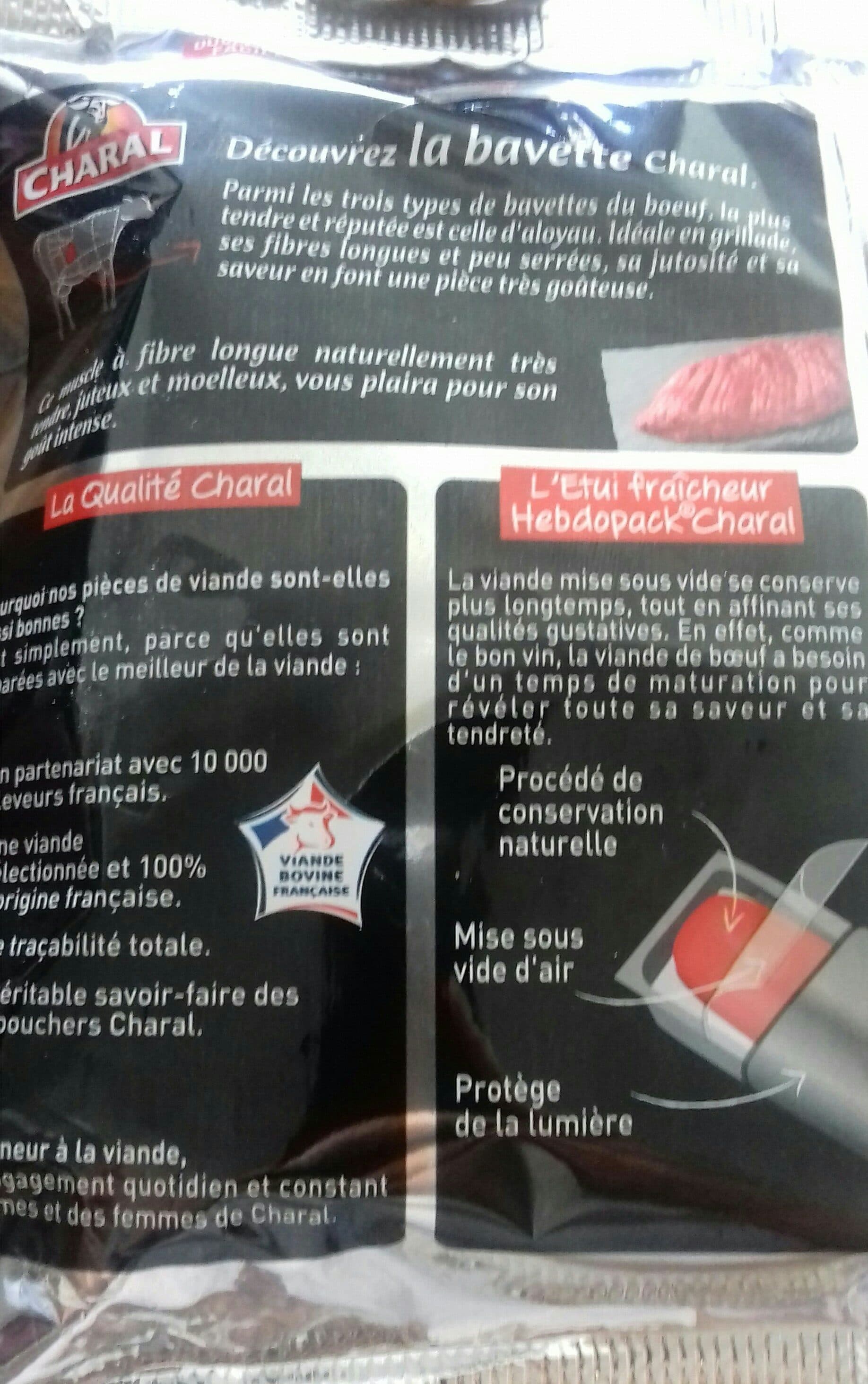 Charal Bavettes d'aloyau packshot