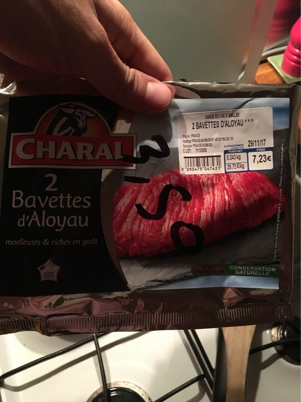 Charal Onglet de boeuf packshot