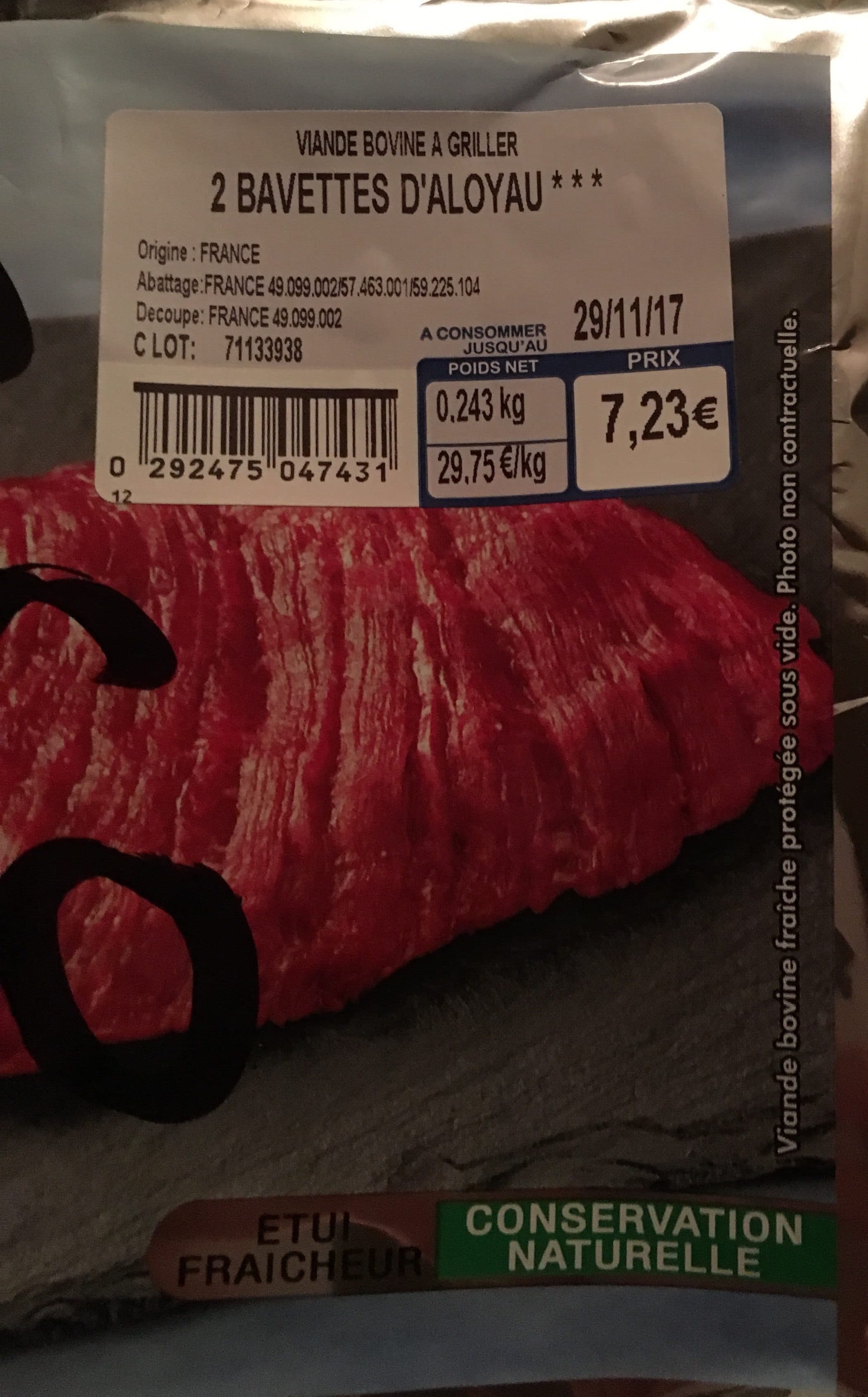 Charal Onglet de boeuf packshot